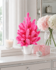 Штучна рожева ялинка Elegant Marshmallow Pink лита, 50 см в горщику - зображення 4
