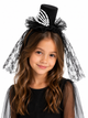 Обруч для волосся Halloween Hairband з чорним мереживом та декоративною скелетною рукою - зображення 2