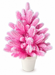 Штучна рожева засніжена ялинка Elegant Marshmallow Pink лита, 50 см у горщику - зображення 1