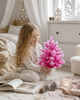 Штучна рожева засніжена ялинка Elegant Marshmallow Pink лита, 50 см у горщику - зображення 2