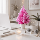 Штучна рожева засніжена ялинка Elegant Marshmallow Pink лита, 50 см у горщику - зображення 3