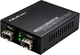Комутатор Qoltec Media Konwerter switch Ethernet 2x RJ45 2x SFP 1000Mb/s (5901878519463) - зображення 2
