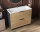 Тумба Status Hartia 100 Дуб, с умывальником Aria Low 100 - изображение 5