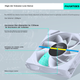 Вентилятор для корпусов Phanteks M25 G2 140 мм PWM ARGB White - изображение 4