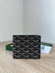 Гаманець Goyard монограмний чоловічий гаярд у фірмовій коробкці Гоярд чорно-коричневий - зображення 3