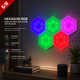 Б/В Модульний сенсорний світильник Hexagon RGB: Креативне геометричне світло для вашого інтер'єру - зображення 1