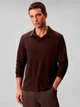 Поло длинное мужское Calvin Klein 383268112 2XL Коричневое (1161383865) - изображение 1