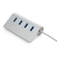 Концентратор Vinga Type-C to 4*USB3.0 1.0m cable aluminium (VCPHCU304) - зображення 2