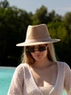 Шляпа летняя женская Федора D.Hats Коричневый - изображение 1