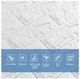 3D панель самоклеящаяся StickerWall под кирпич 770х700х2 мм белая - изображение 3