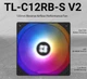 Вентилятор Thermalright TL-C12RB-S V2 120 мм ARGB, 4-Pin PWM, Reverse Fan, чорний - изображение 2