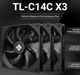 Набор вентиляторов Thermalright TL-C14C X3 140mm PWM 1500RPM 3 шт тихие кулеры для корпуса ПК - изображение 2