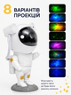 Проектор-нічник зоряне небо Космонавт Astronaut 3D | Лазерна галактика, туманності, пульт ДК, 8 режимів - зображення 3