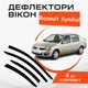 Дефлектори бічних вікон Renault Symbol Рено Симбол 2002-2008 вітровики - зображення 1