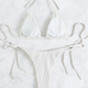 Женский купальник белый однотонный Rinabe Bikini Set XL - изображение 4