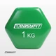 Гантель для фитнеса 1.0 кг EasyFit с виниловым покрытием салатовая - изображение 3