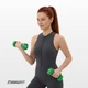 Гантель для фитнеса 1.0 кг EasyFit с виниловым покрытием салатовая - изображение 5