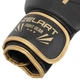 Перчатки боксерские тренировочные на липучке Zelart Fight Gear 7519 размер 10 унций Black-Gold - изображение 4