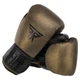 Перчатки боксерские кожаные тренировочные на липучке Fistrage Fight Gear 6480 размер 12 унций Black-Bronze - изображение 3