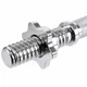 Гриф гантельный стальной хромированный с замками MDbuddy 9701-30-16 длина 41см диаметр 30мм комплектация 1шт - изображение 4