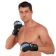 Рукавиці краби спарингові для MMA тренувальні з відкритими пальцями Hard Touch 00126 розмір S Black-Blue - зображення 10