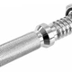 Гриф гантельный стальной хромированный с замками MDbuddy 9701-25-14 длина 36см диаметр 25мм комплектация 1шт - зображення 4