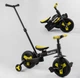 Детский двухколесный велосипед-трансформер Best Trike 58195 колеса PU 10’’ родительская ручка съемные педали Желтый - изображение 7