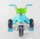 Детский трехколесный велосипед Pilsan Magic Tricycle 07-180 бирюзово-белый (пластиковые колеса с накладкой, сиденье с багажником, 2 корзины) - изображение 2