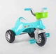 Детский трехколесный велосипед Pilsan Magic Tricycle 07-180 бирюзово-белый (пластиковые колеса с накладкой, сиденье с багажником, 2 корзины) - изображение 5