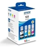 Чернила Epson 101 Multipack (C13T03V64A) премиум комплект набор для заправки струйных принтеров картриджей контейнер бутылки 4 цвета EcoTank экономичные долговечные моделей L4150 L4160 L6160 L6170 L6190 водорастворимые принтера картриджа - изображение 2