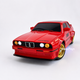 Радиоуправляемая дрифт машинка БМВ BMW M3 E30 с аккумулятором и неоновой подсветкой, свет фар (Красный) - изображение 5