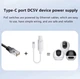 Преобразователь PoE 48В в USB Type-C 5В 2,4А, IEEE 802.3af/at, только питание без передачи данных - изображение 2
