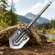 Лопата туристическая Multifunctional Shovel ES-118 складная 10 в 1 с чехлом, мультитул из нержавеющей стали - изображение 1