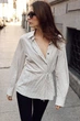 Сорочка в клітинку з бантом Zara 2592/629 L Біла (02592629017L) - изображение 5