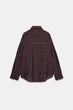 Сорочка оверсайз у клітинку Zara 2264/525 M Коричнева (02264525087М) - изображение 8