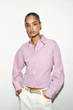 Сорочка в клітинку Zara 7484/058 M Рожева (07484058046М) - зображення 1