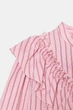 Смугаста сорочка з воланами Zara 2137/693 L Рожева (02137693620L) - изображение 8