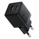 Сетевое зарядное устройство Baseus Palm PD/QC 30W USB-C | USB-A with USB-C to USB-C Cable 1 m Black (P1011160A113-01) - изображение 3