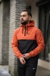 Мужской демисезонный анорак вітровка водостойкий из плащевки с карманом President Intruder 3XL Оранжевый с Черным - изображение 2