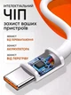 Быстрая зарядка 33W Fast Charge для Xiaomi Samsung Realme блок питания зарядного устройства и кабель для быстрой зарядки USB-A Type-C 33 вт для смартфонов и планшетов White белый - изображение 4