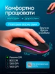 Миша бездротова мишка безшумна дворежимна bluetooth usb 2.4g оптична для макбука ПК ноутбука мак комп’ютера і планшета акумуляторна 2в1 з rgb підсвіткою та індикатором рівня заряду чорна сенсорна точна ергономічна 3 режими dpi - зображення 6