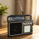 Радіоприймач GOLON RX-BT319S SOLAR з Bluetooth, USB, TF-картою та сонячною панеллю 5 Вт - зображення 1
