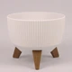 Горшок для растений Misa Roma JUMPER ECO Recycled, на ножках, кремовый, Ø24 см 79599 - изображение 1