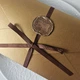Конверт для денег на свадьбу, 22*11 см, Античное золото - изображение 2