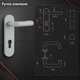 Система Антипаніка врізна Apecs PB-1300A-Panic-BL/SL для евакуаційного виходу та протипожежних дверей сірий - зображення 7