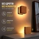 Настінний LED-нічник WL-3 Темно-коричневий з датчиком руху 120°, магнітним кріпленням, сенсорним керуванням, акумулятором 1000 мА·год, USB Type-C - изображение 3