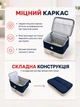 Аптечка, сумка-органайзер для медикаментов каркасная Синяя 19,5x26,5x19,5 см (MEDORG-01BLU) - изображение 4