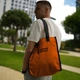 Пляжная сумка Шоппер Sand&Beach Оранжевый (вместительная сумка шоппер) - изображение 6