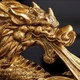 Сервиз ленивый чай Дракон с магнитным клапаном Чайный сервиз 6 чашек на 6 персон в китайском стиле Золотой (29069) - изображение 2