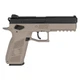 Пистолет пневматический ASG CZ P-09 Black/FDE Blowback CO₂ Pellet - изображение 2